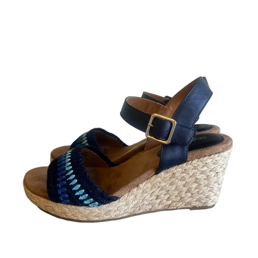 Style & Co Siggyy Wedge Espadrille Women's Sandal Size 8.5 #250995